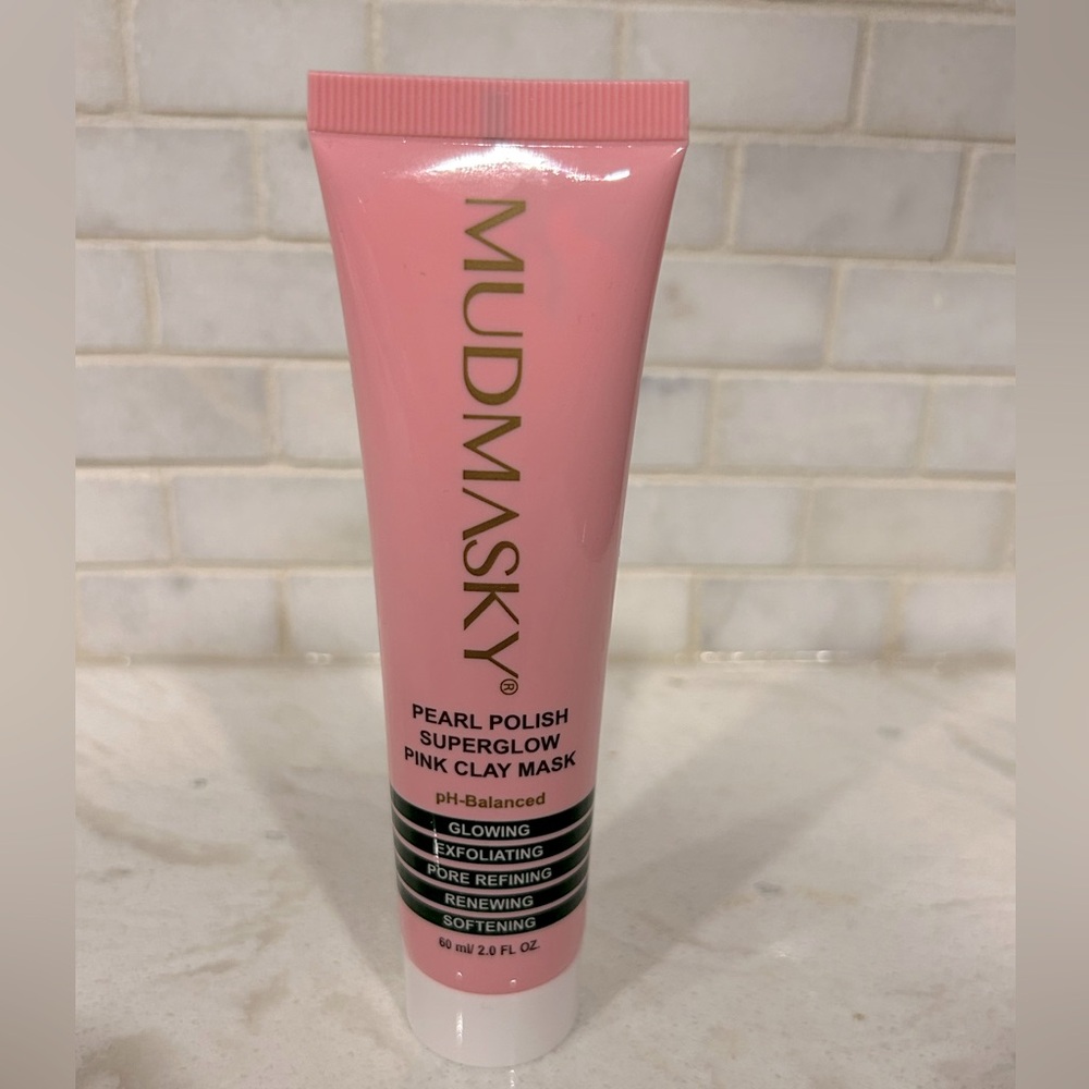 Mudmasky Pearl Polish Superglow Pink Clay Mask